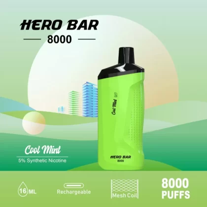 HERO Bar 8000 - Strawberry Cream - Skullvaping