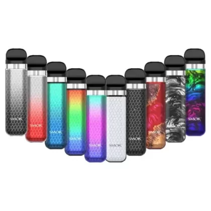 SMOK Novo 2X 20W Pod Starter Kit - Black Cobra, Fluid 7-Color