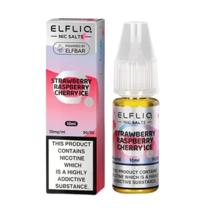 Strawberry Raspberry Cherry Ice Nic Salt E-Liquid by Elfliq
