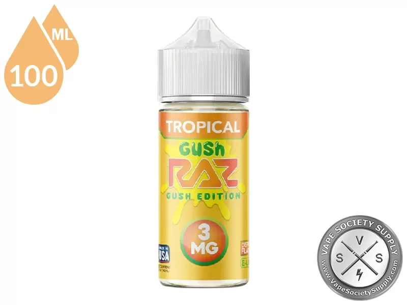 Tropical Gush Pod Juice x RAZ 100ml - Vape Product, Vape Product - Image 3