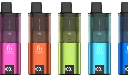 Fumot Tornado 4in1 Replaceable TPD Rechargeable Vape Kit - Orange(Watermelon Ice/Mixed Berry/Blue Razz Lemon/Blue Ice)
