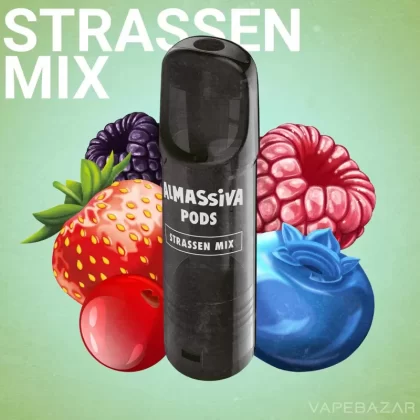 AlMassiva Prefilled Pods – Strassen Mix (2er Pack) - Almassiva / 17mg/ml / 2ml / ca. 600 / Glycerin / Aromen / Propylenglykol / Nikotin / Ja