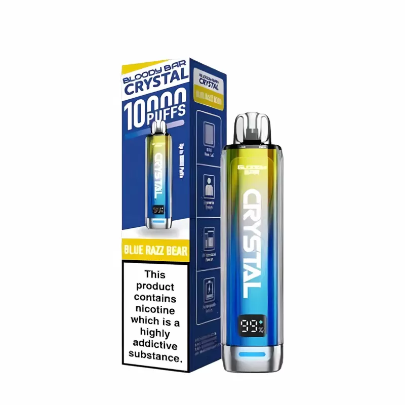 Bloody Bar Crystal 10K Prefilled Pod Kit - Strawberry Raspberry Cherry Ice - Image 2