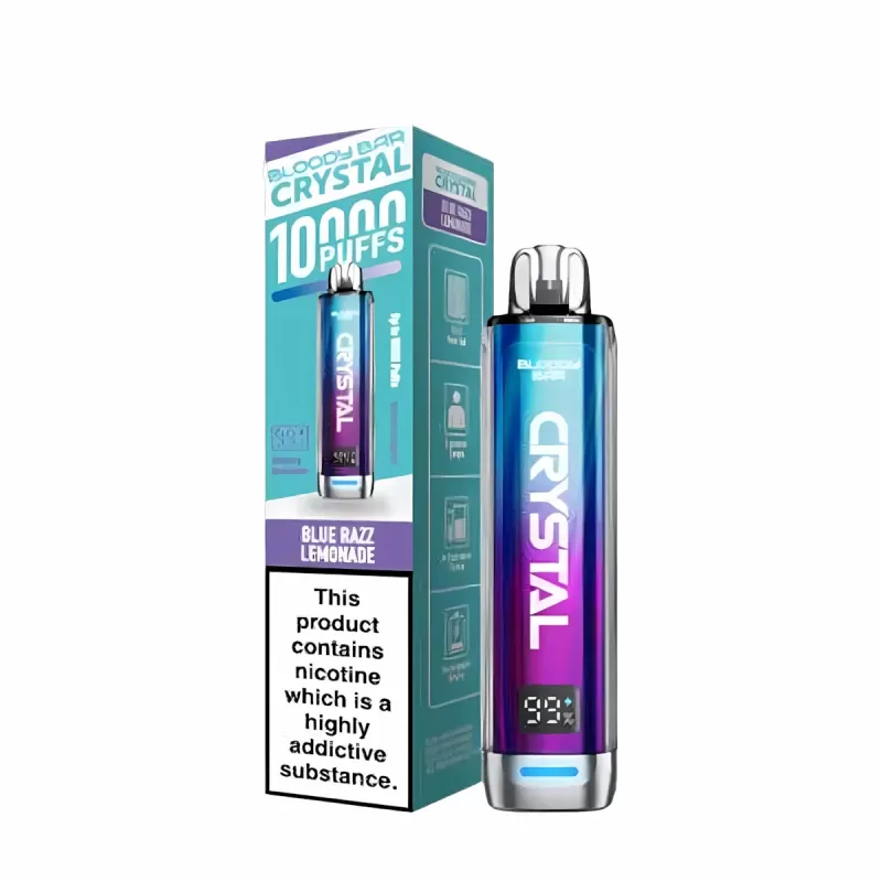 Bloody Bar Crystal 10K Prefilled Pod Kit - Strawberry Raspberry Cherry Ice - Image 3