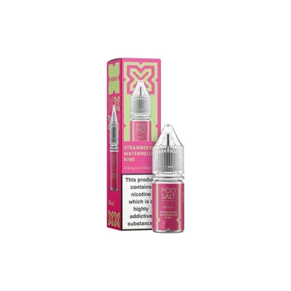 Pod Salt Nexus Strawberry Watermelon Kiwi E Liquid 10ml - Nicotine Strength#20mg>10mg>5mg (8B5C91)