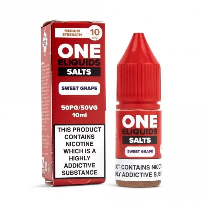 One E Liquids Sweet Grape Nic Salt E Liquid (10ml)
