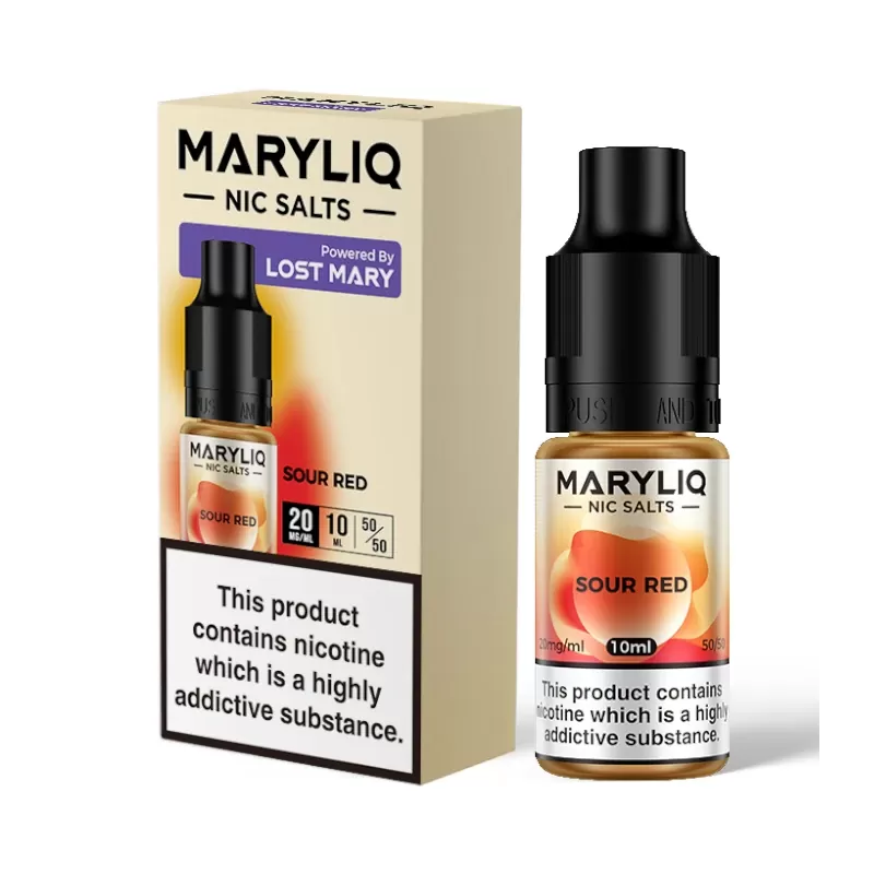 MaryLiq Sour red Nic Salts 10ml