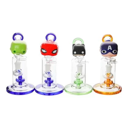 The Super Hero Bobble Bong – 8 inches glass bong