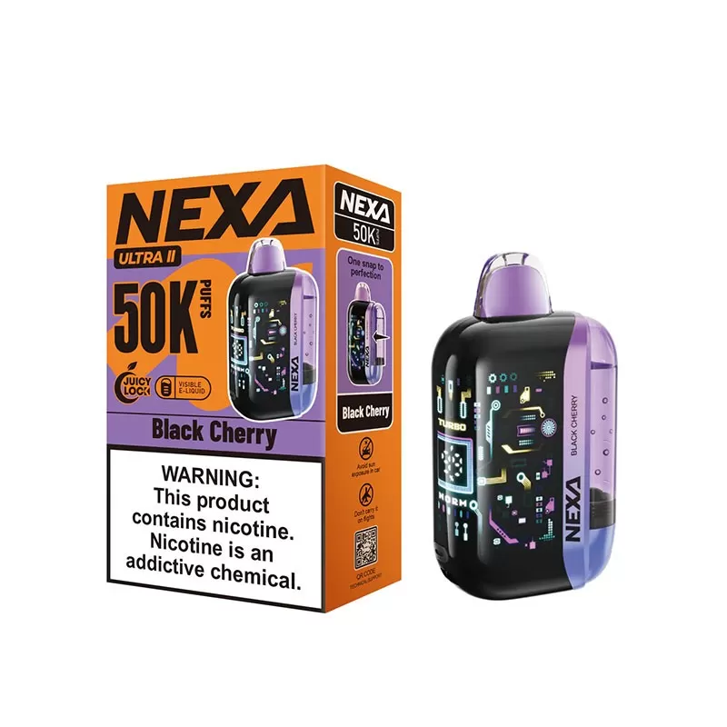 NEXA Ultra 2 50K Disposable Vape - 900mAh (Built-in, Rechargeable); 20ml total 4ml Storage Cotton + 16ml Transparent Crystal Tank; Vape Product - Image 2
