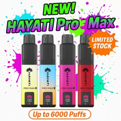 HAYATI Pro Max 6000+ Puff Vape Pod Kit – High-Capacity, Flavour-Rich Vaping