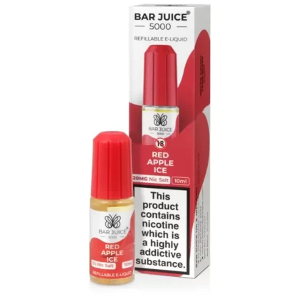 Bar Juice 5000 Red Apple Ice E Liquid 10ml - Nicotine Strength#20mg>10mg (EE910F)