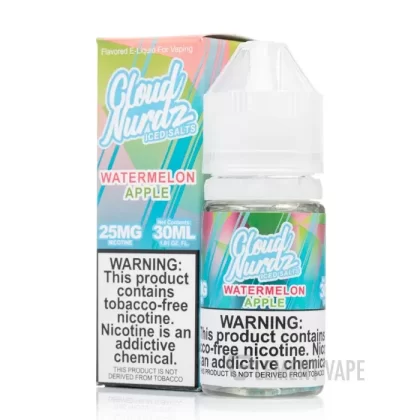 ICED Watermelon Apple – Cloud Nurdz Salts – 30mL