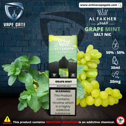 Al Fakher - Grape Mint Saltnic 30ml - 30 mg / 30 ml