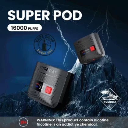 Tugboat Super 16000 puffs battery pack 550mAh In Dubai - Vape Store