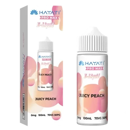 JUICY PEACH HAYATI PRO MAX E-LIQUID 100ML NO NICOTINE