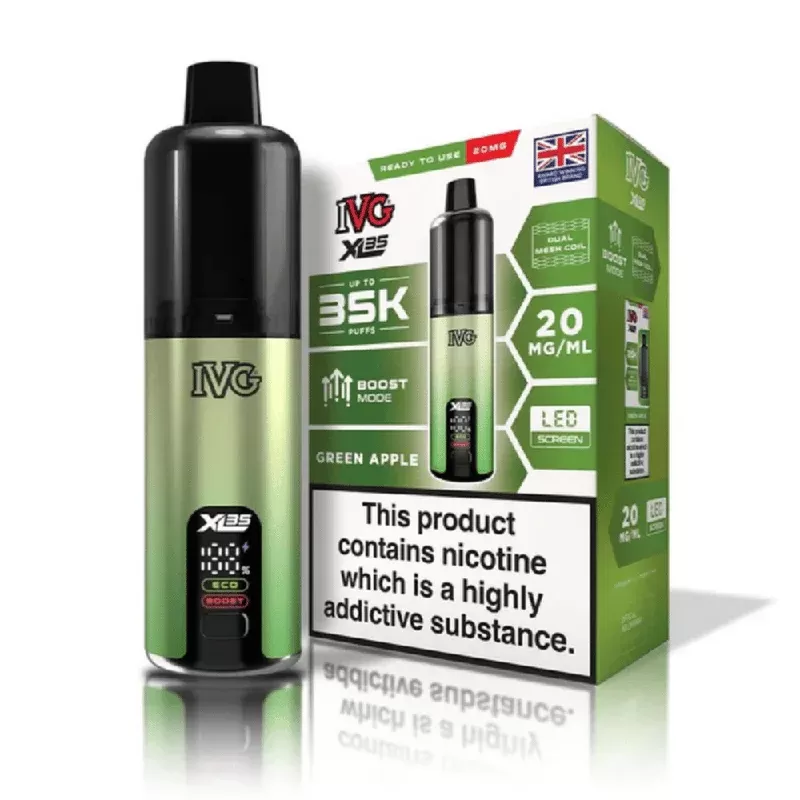 IVG XL 35K Prefilled Pod Kit Green Apple - Strength#20mg (30B517)
