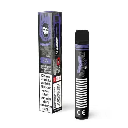 Undercover Vapes by Samra – Asia Fruits - Undercover Vape / Passionsfrucht / Propylenglykol / pflanzliches Glycerin / Nikotin / 20mg/ml / 400 mAh / ca. 600