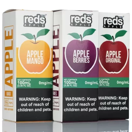 7 Daze Reds Apple - No Nicotine Vape Juice - 100ml - Reds Apple Gold Kiwi