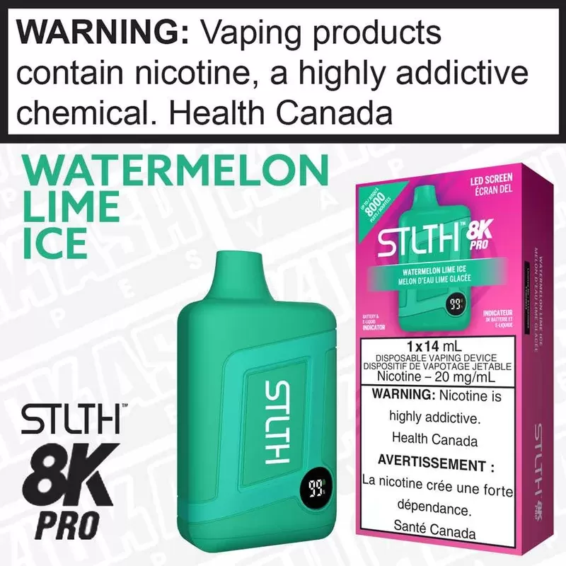 Watermelon Lime Ice STLTH 8K Pro Disposable