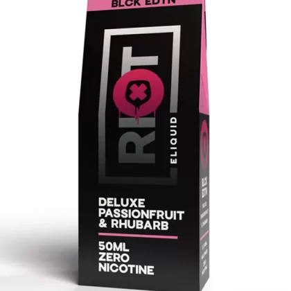 Riot Squad BLCK EDTN Deluxe Passion Fruit Rhubarb E-Liquid 60ml