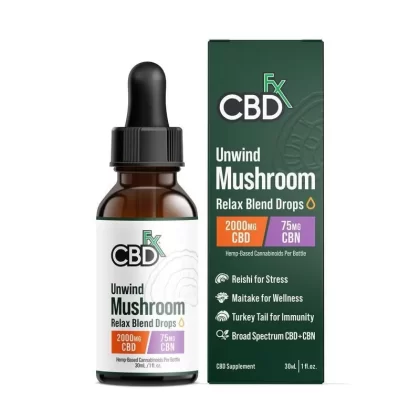 Relax Blend Mushroom Tincture + CBN + CBD
