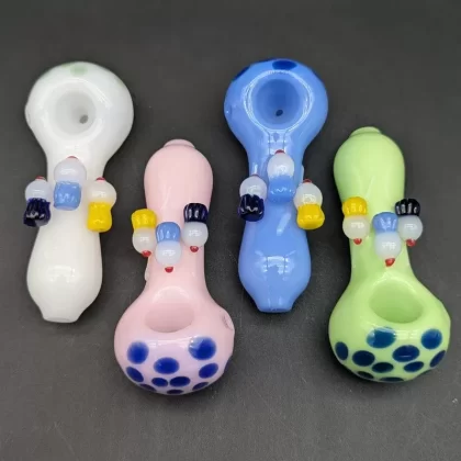 4″ Cupcake Polka Dot Hand Pipe
