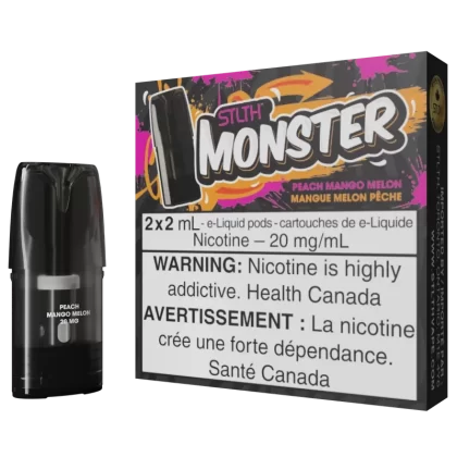 STLTH Monster Pod Pack – Peach Mango Melon