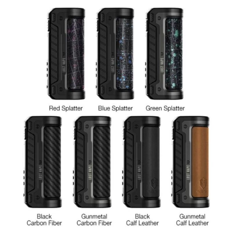Lost Vape Hyperion DNA100C 100W Box Mod - Gunmetal Calf Leather - Image 2