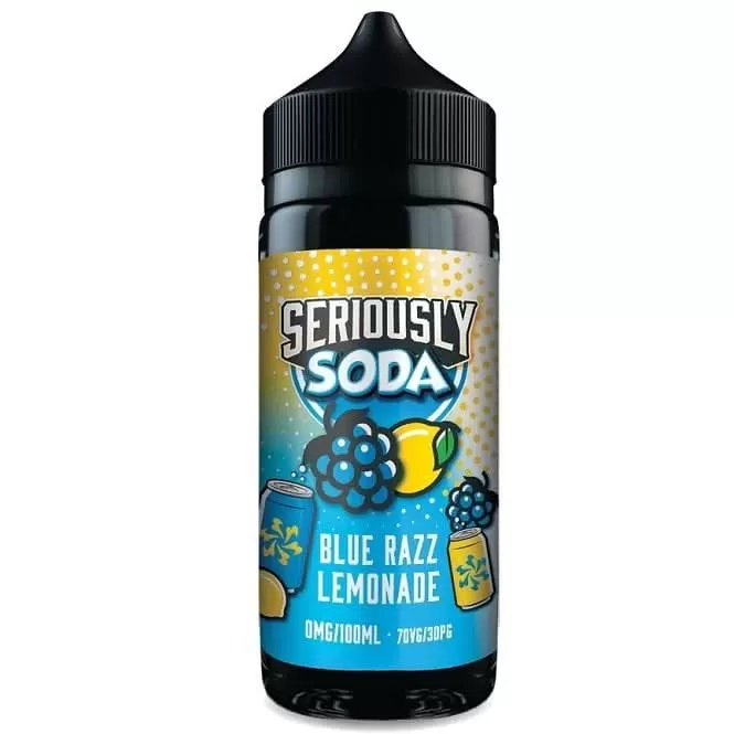 Blue Razz Lemonade Shortfill E-Liquid Seriously Soda Series by Doozy Vape Co (100ml)