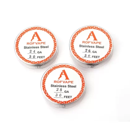 SS316L Stainless Steel Wire by Rofvape 24-26-28GA (30 Feet) - 24GA