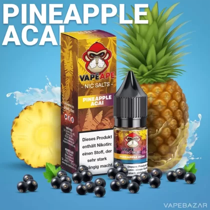 VapeApe – Pineapple Acai – Nic Salts - 20mg/ml, 10mg/ml