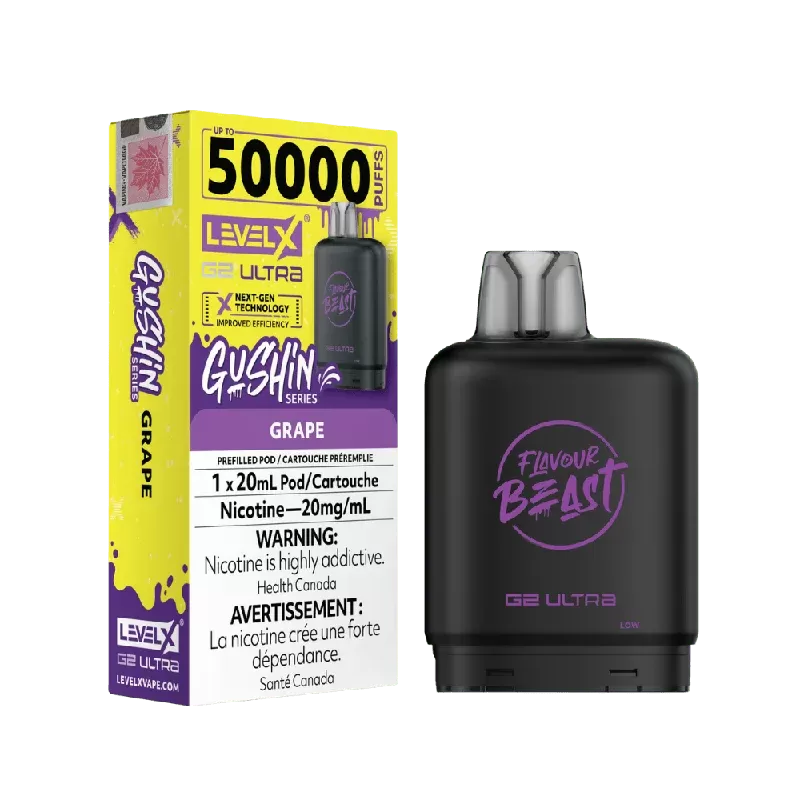 Level X G2 Flavour Beast Ultra Pod – Gushin Grape