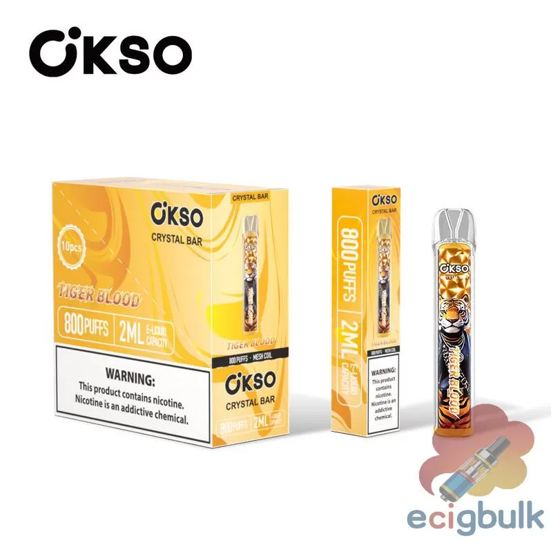 OKSO Crystal Bar 800 Disposable Vape – 800 Puffs & Mesh Coil Tech - Image 3