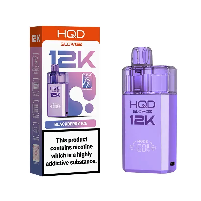 HQD Glow Pro 12K Prefilled Pod Kit - Pineapple Ice - Image 2