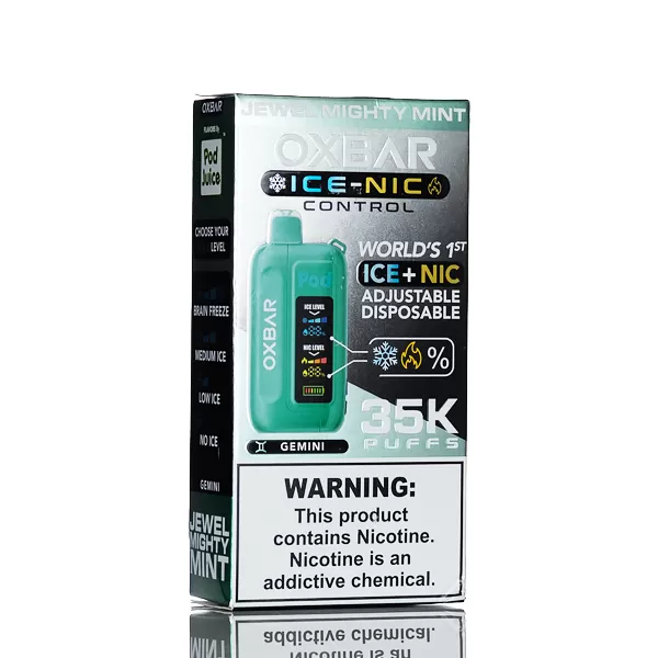 OXBAR X Pod Juice Ice-Nic Control 35K Puffs Disposable Vape - Loopy Loops - Image 3