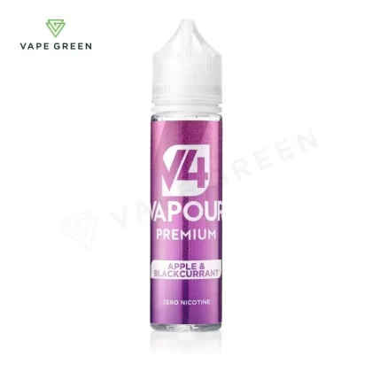 Apple & Blackcurrant Shortfill E-Liquid by V4 Vapour 50ml