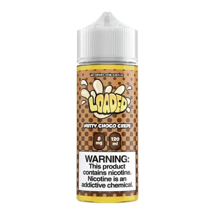 Loaded Nutty Choco Crepe 100ml Vape juice - Nic Shots#0 Nic Shots>1 x 18mg Nic Shot>2 x 18mg Nic Shots