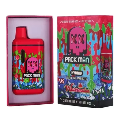 Watermelon Ice Pack Man V4 Liquid Diamonds Live Resin Vaporizer 2000MG