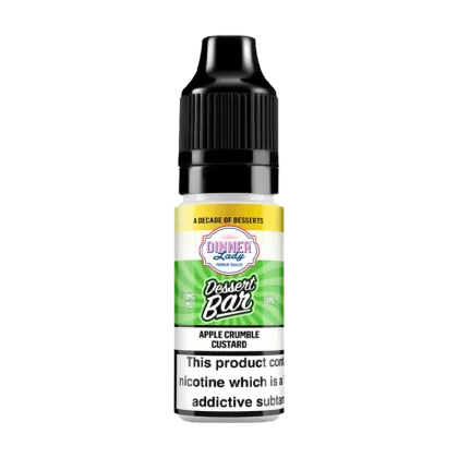 Apple Crumble Custard Nic Salt by Dinner Lady Dessert Bar Range - 10mg - Vape Product (B969B2)