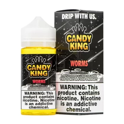 Candy King Vape Juice | 100ml | Worms - Nicotine#6mg>3mg>0mg