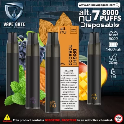 Alt.NU 7 Disposable Vape (8,000 Puffs) - Strawberry Watermelon / 20 mg