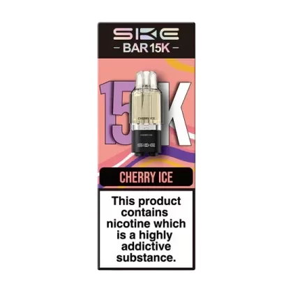 SKE BAR 15K CHERRY ICE PREFILLED REFILL PODS