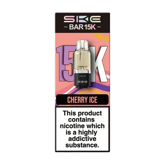 SKE BAR 15K CHERRY ICE PREFILLED REFILL PODS