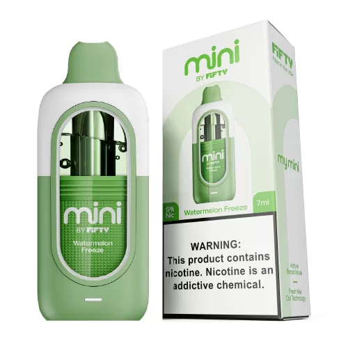 Watermelon Freeze Disposable Vape by Fifty Bar Mini - Image 3