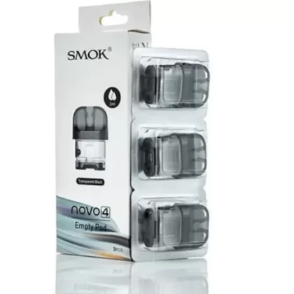 Smok Novo 4 Empty Replacement Pods 2ML LP1 Coils Compatible – Pack of 3 Pods