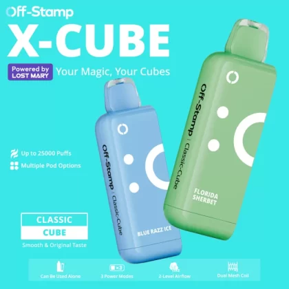 Made in Indonesia | X-CUBE Classic Cube 25K Disposable POD – 25000 Puffs - Golden Berry