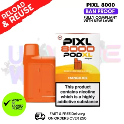 Mango Ice Pixl 8K Replacement Pods (Refil Pack)