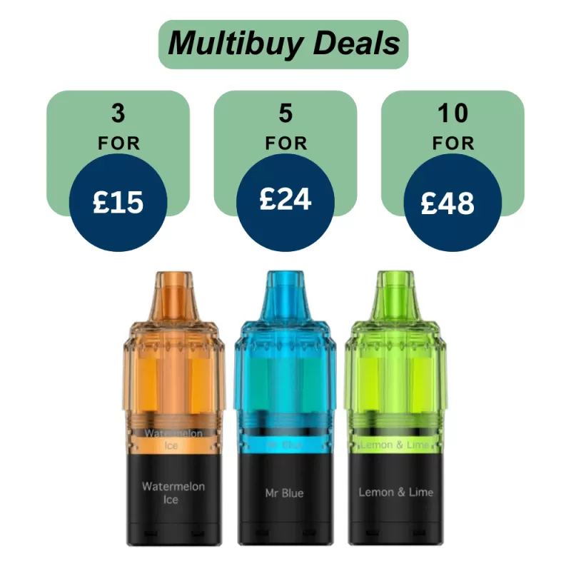 Fumot RandM TornadoT7000 Prefilled Refill Pods | Only For £5.99 | Any 3 For £15 - Blueberry Raspberry