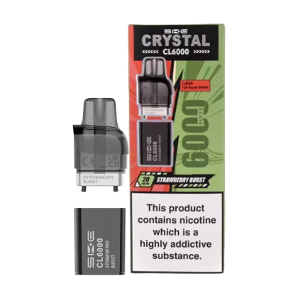 Strawberry Burst SKE Crystal CL6000 Pods - Vapeshop Co