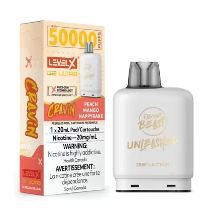 Level X Unleashed G2 Ultra – Cravin’ Peach Mango Happybake